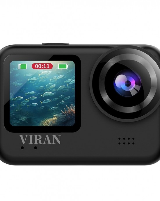 VIRAN V9 4K Dual Color Screen Diving Anti Shake Action Camera Outdoor Cycling Travel Recorder Round VIRAN V9 4K Dual Color Screen Diving Anti Shake Action Camera Outdoor Cycling Travel Recorder Round
