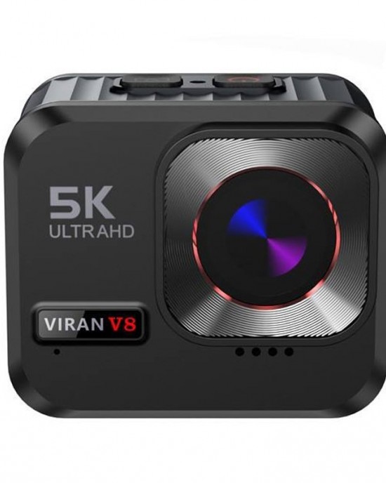 VIRAN V8 5K Ultra Clear Outdoor Diving Anti Shake Sports Camera Cycling Helmet Driving Recorder Black VIRAN V8 5K Ultra Clear Outdoor Diving Anti Shake Sports Camera Cycling Helmet Driving Recorder Black