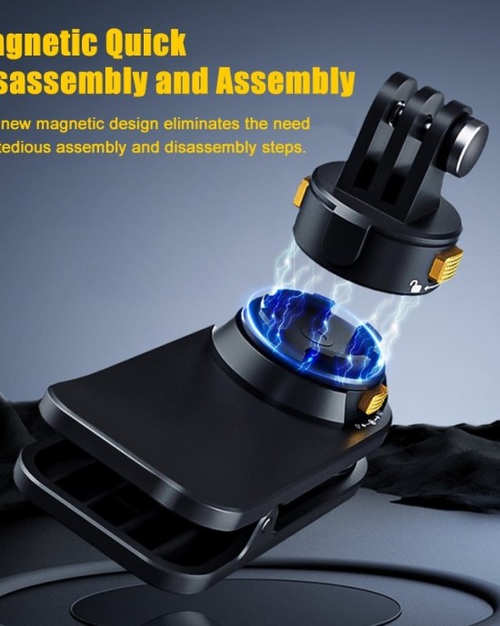 Universal Magnetic Quick release Backpack Clip for Sports Cameras Standard Edition Universal Magnetic Quick release Backpack Clip for Sports Cameras Standard Edition