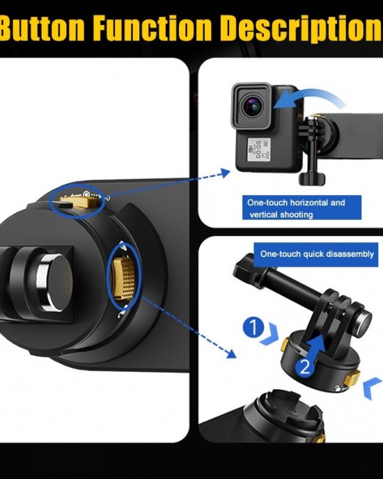 Universal Magnetic Quick release Backpack Clip for Sports Cameras Standard Edition Universal Magnetic Quick release Backpack Clip for Sports Cameras Standard Edition